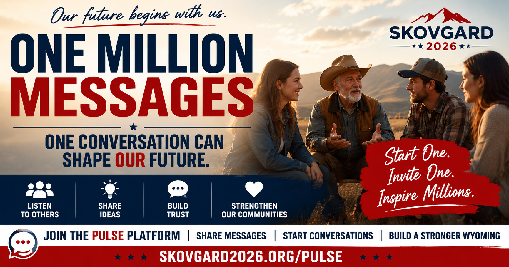 One Million Messages — one conversation, one neighbor, one community at a time