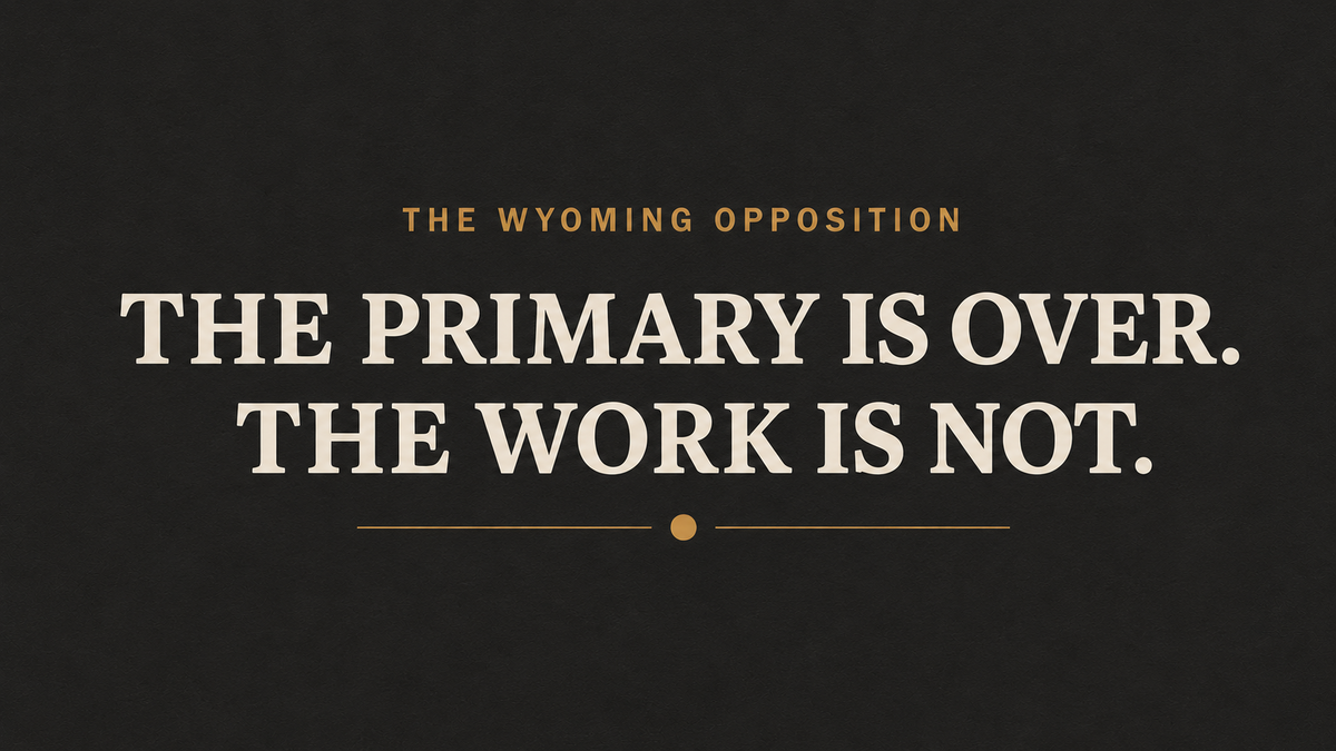 The Primary Is Over. The Work Is Not.