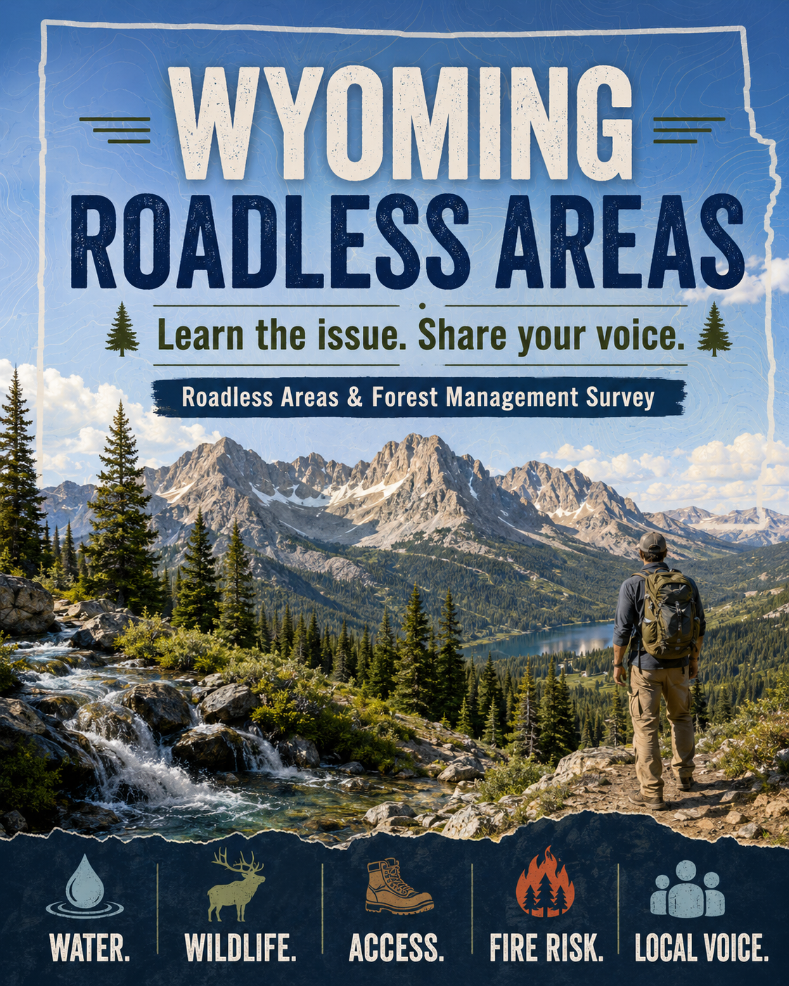 Wyoming Roadless Areas Survey — Water, Wildlife, Access, Fire Risk, Local Voice