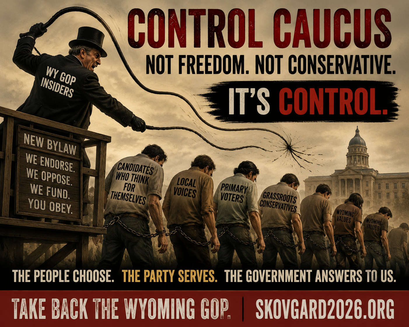 Wyoming voters should choose. Party insiders should serve. The people choose.